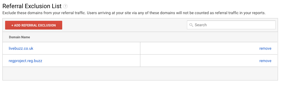 Referral Exclusion Domain