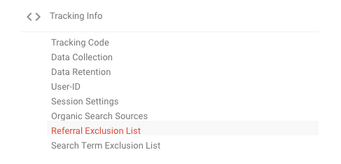 Referral Exclusion List