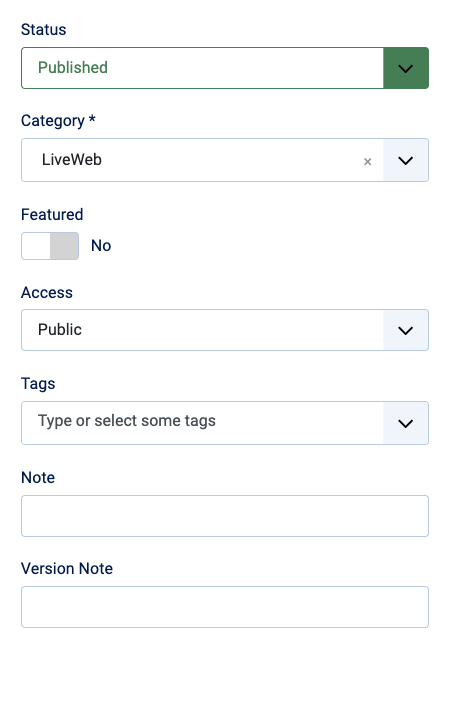 article sidebar