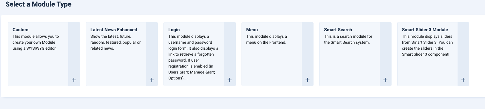 create module
