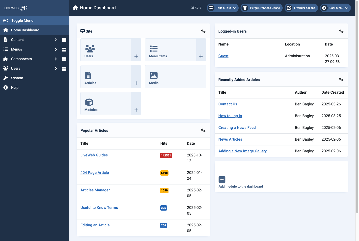 dashboard